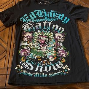 New with tags Ed Hardy t shirt from clean non smoking no pet home.